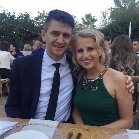 Badgley Mischka Long, Green, Size 2, Dress - Picture 4 of 5